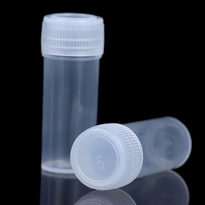 5ml Plastic Bottle Sample Jar 5g Small Barrel Vials Medicine Pill Liquid.