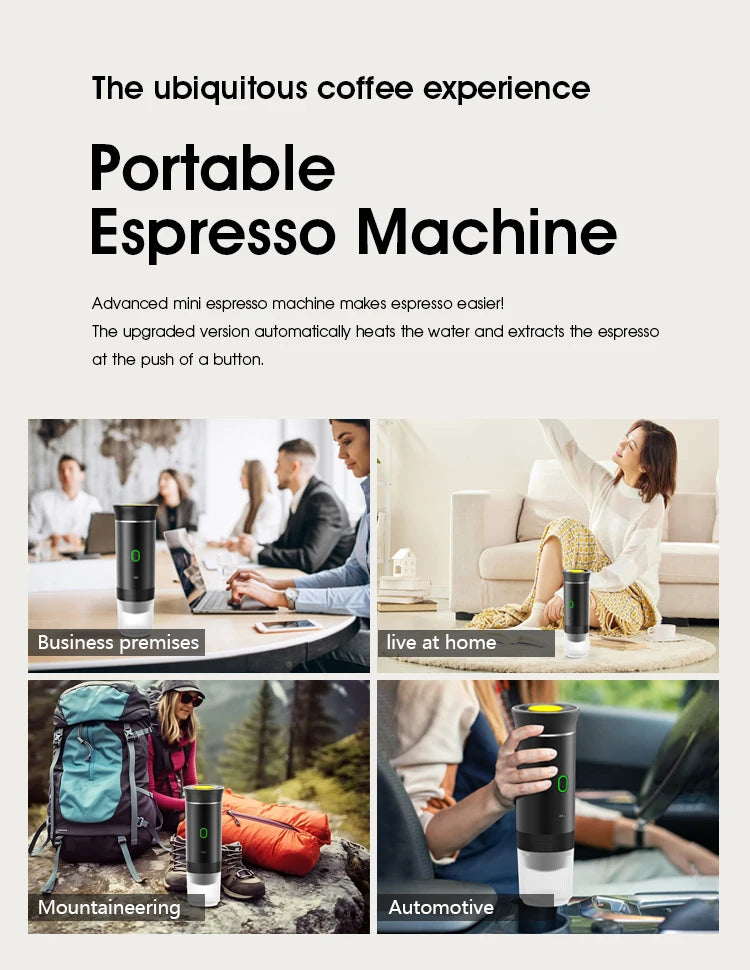 Portable Coffee Espresso Maker Machine Cafe Portable Capsule Coffee.