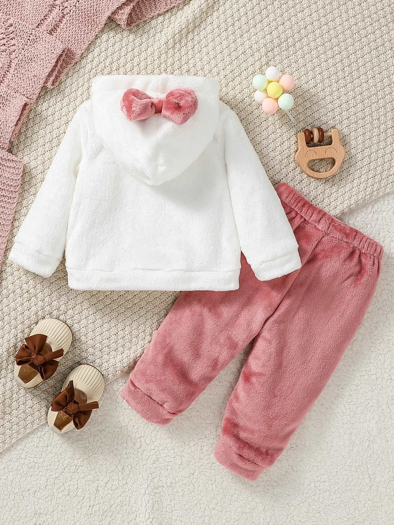 Baby Girls Autumn/Winter Plush Hoodie Sweatshirt. - Gym&Gadgets