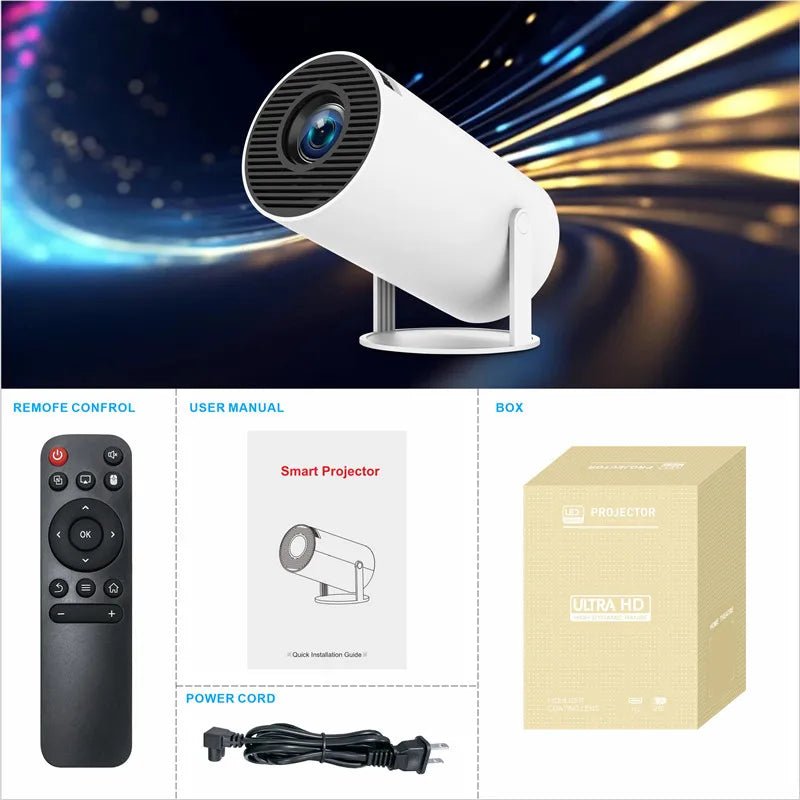 DITONG Hy300 PRO Projector 4K Android 1080P 1280*720P Full HD Home Theater.