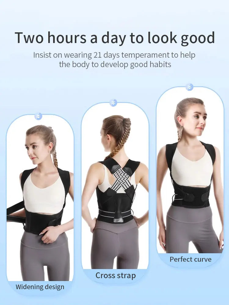 Posture Corrector Back Support Comfortable Back and Shoulder Brace for Men and Women Medical Device To Improve Bad Posture Belt - Gym&Gadgets