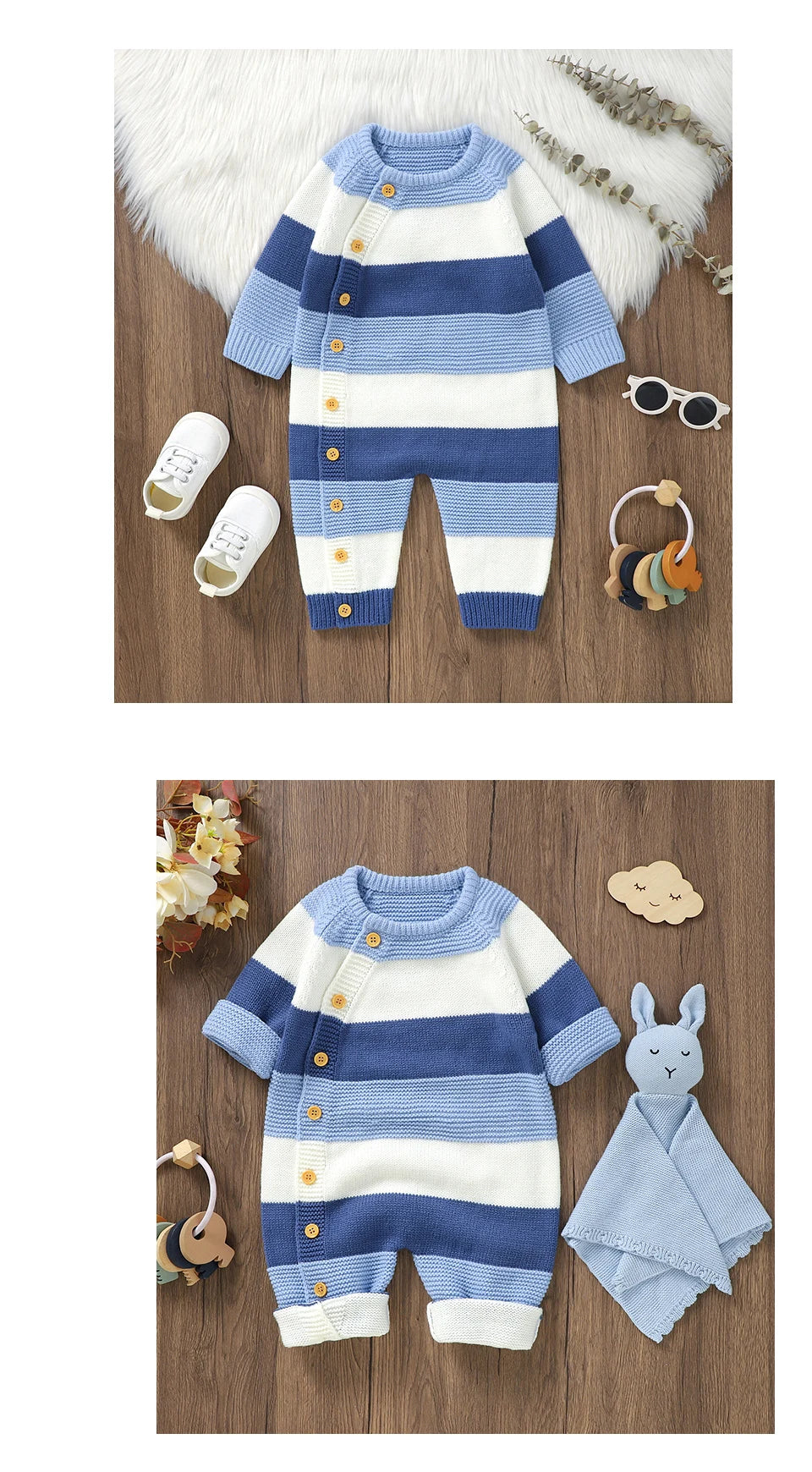 Winter Baby Rompers Clothes Autumn Full Sleeves Newborn Boys Girls. - Gym&Gadgets