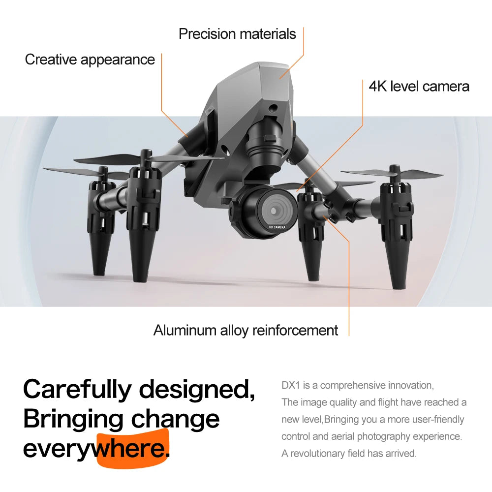 XD1 Drone Professional 8K Dual Camera 5G GPS WIFI Height Maintaining Four Sides Obstacle Avoidance RC Mini helicopter Boys Toys - Gym&Gadgets