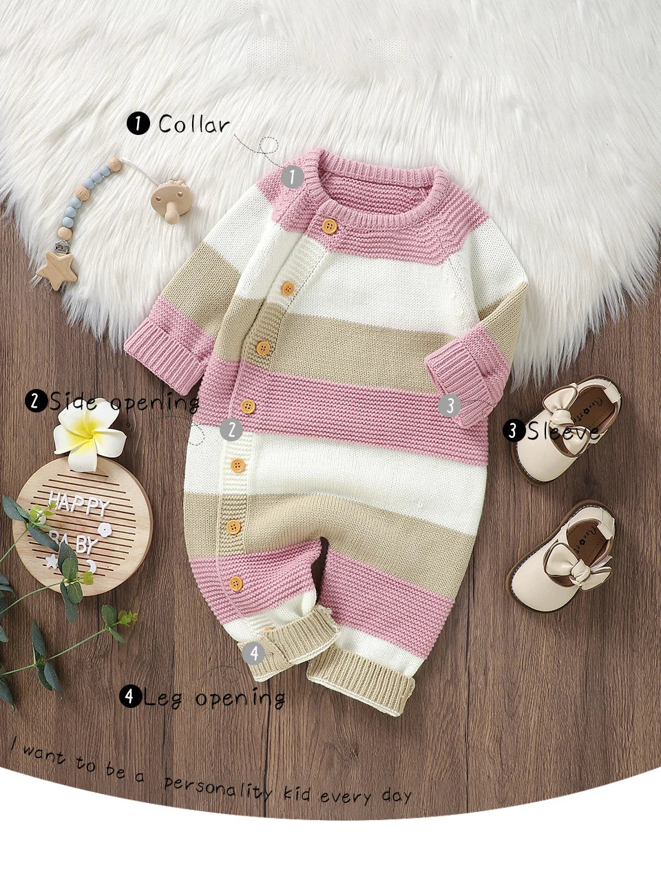 Winter Baby Rompers Clothes Autumn Full Sleeves Newborn Boys Girls. - Gym&Gadgets