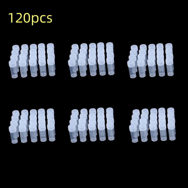 5ml Plastic Bottle Sample Jar 5g Small Barrel Vials Medicine Pill Liquid.