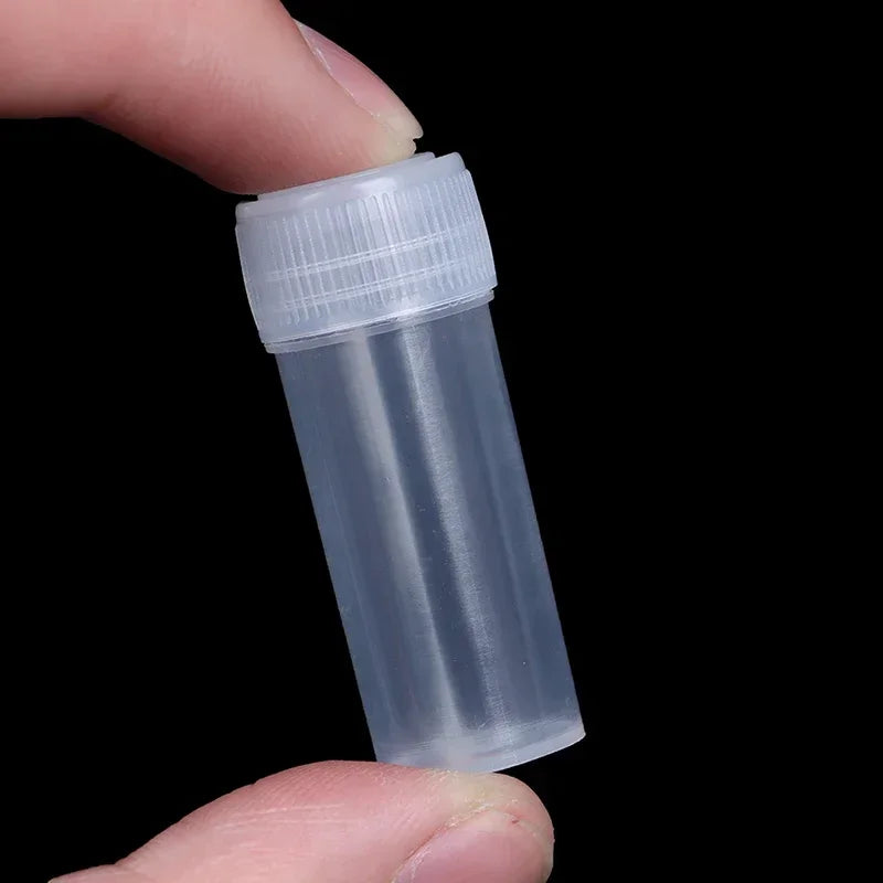 5ml Plastic Bottle Sample Jar 5g Small Barrel Vials Medicine Pill Liquid.