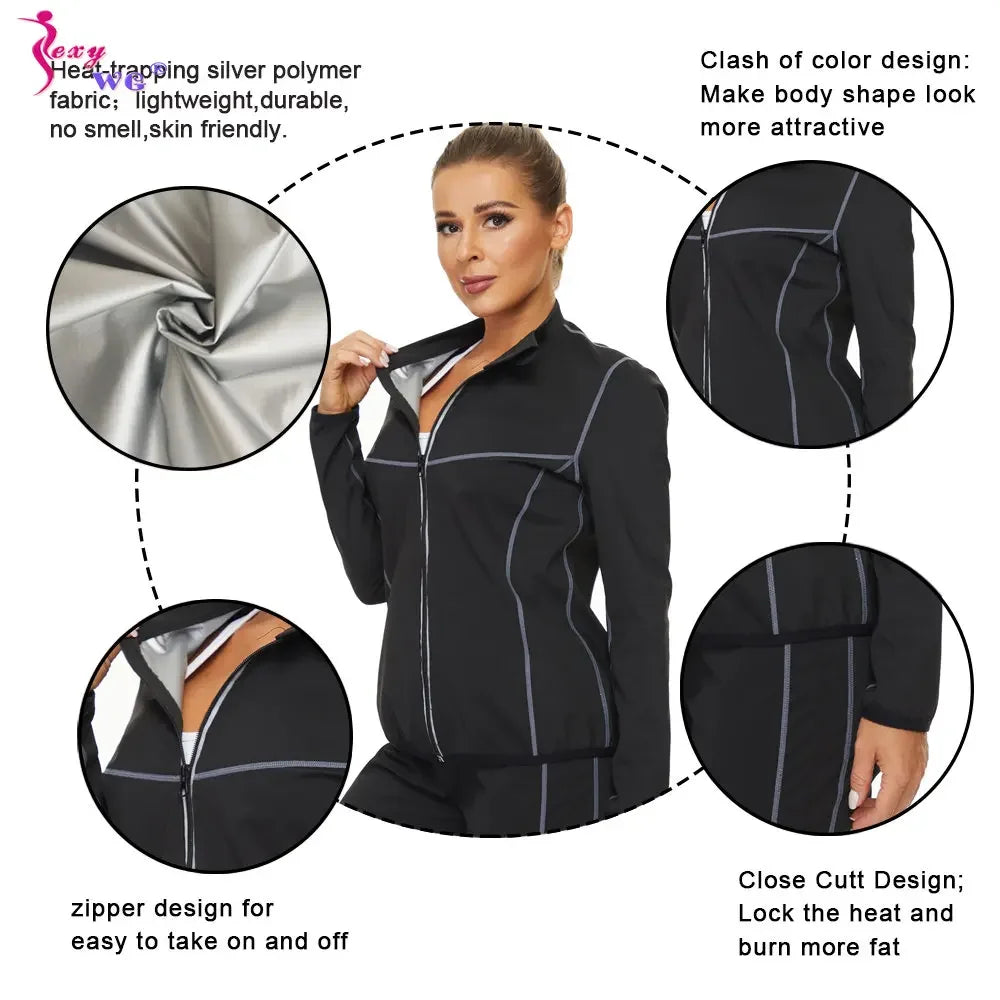 SEXYWG Women Sauna Suit for Weight Loss Sweat.