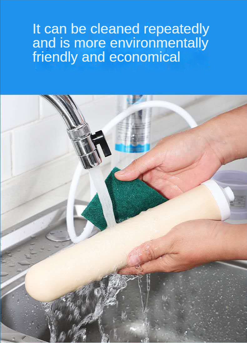 Water purifier household direct drinking tap filter tap water transparent.