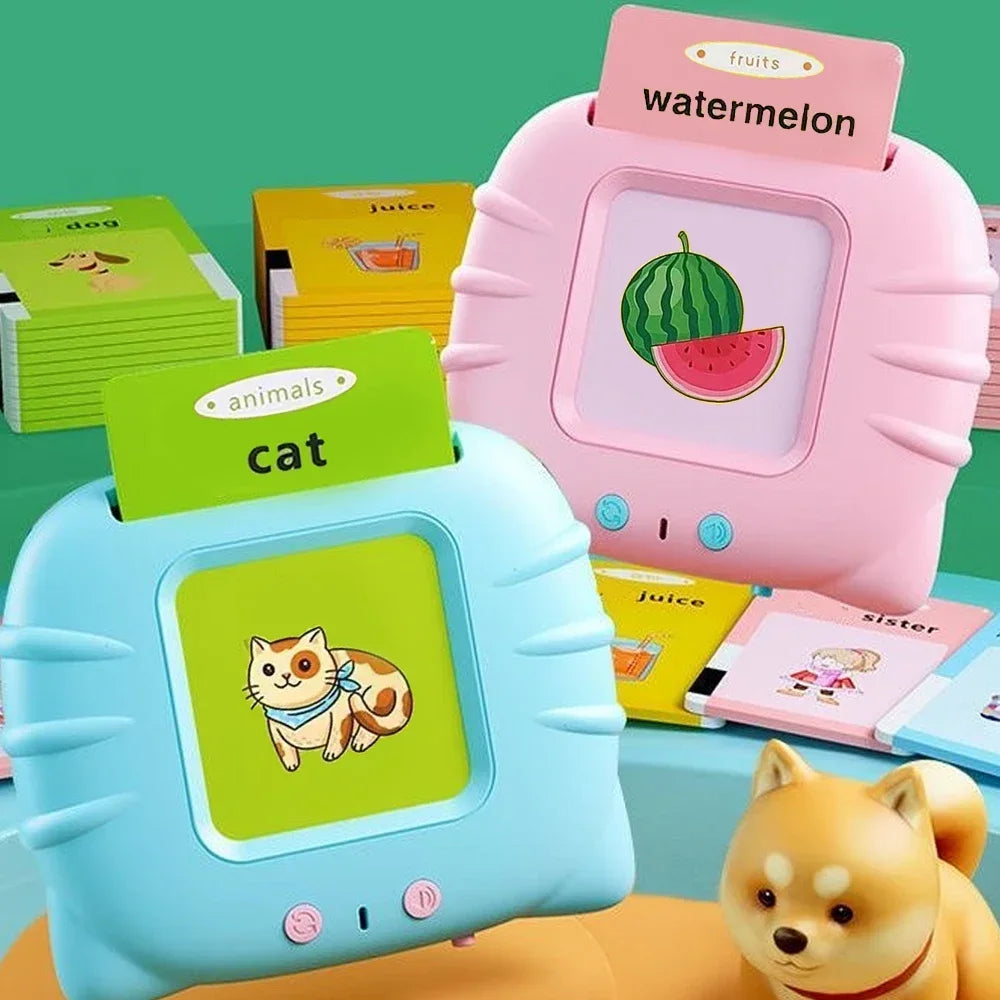 Early Education Flash Card Machine Learning Talking Language English Electronic .