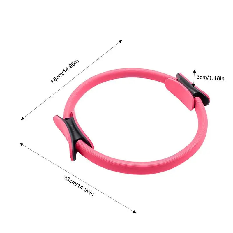 Pilates Ring 15-Inch Yoga And Pilates Ring Equipment Adductor Exerciser Pilates Accessories Thigh Exercise Gear For Inner Thigh - Gym&Gadgets