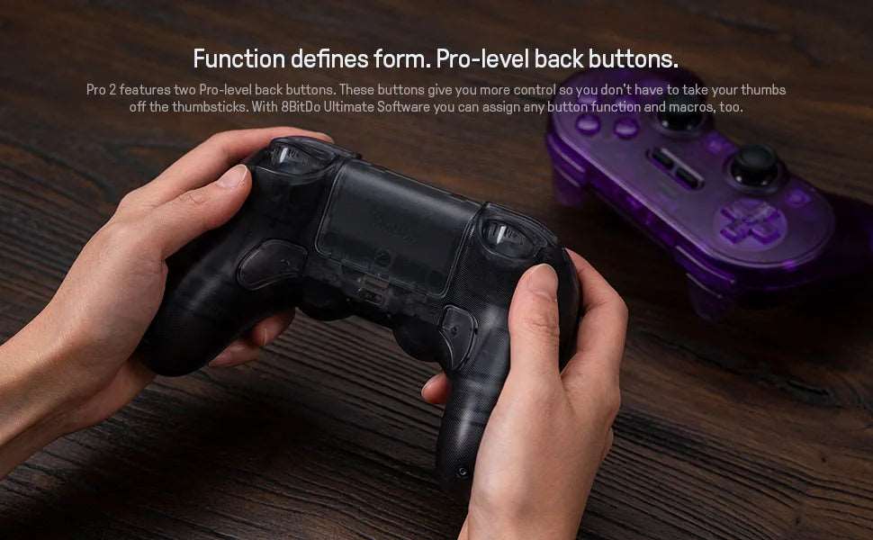 8Bitdo Pro 2 Special Edition Hall Effect Controller Wireless Joystick Gamepad for Switch PC macOS Android Steam Raspberry Pi - Gym&Gadgets