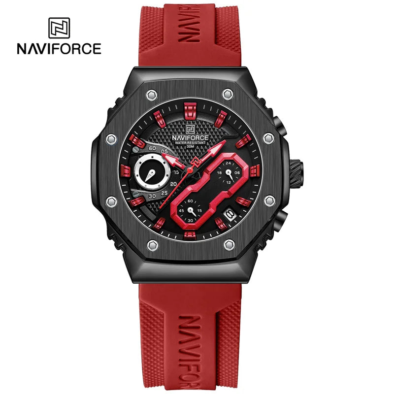 NAVIFORCE Fashion Sport Lover's Watches for Men and Women Silicone Strap Military Waterproof High Quality Couple Wrist watches - Gym&Gadgets