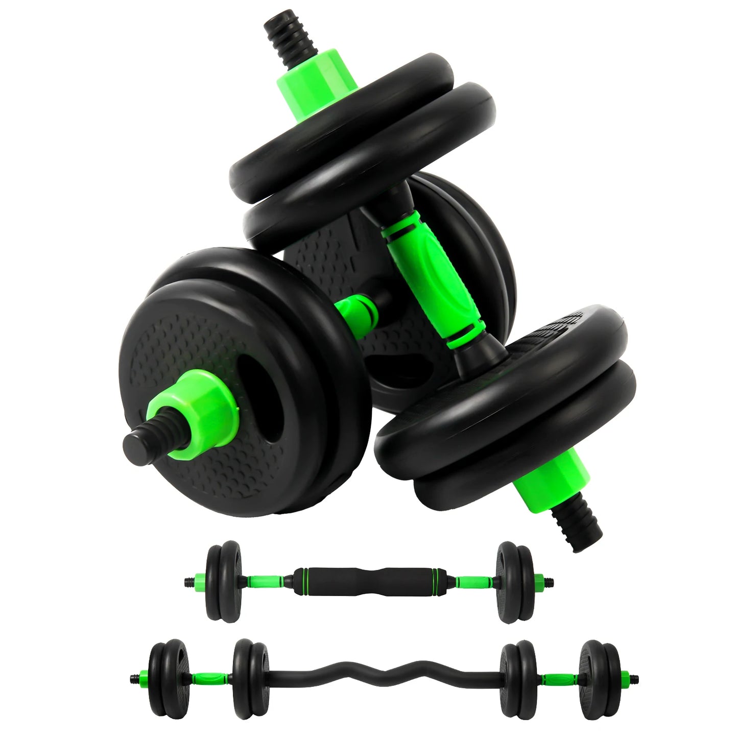 Multi-functional Adjustable Dumbbell Set with Optional Handle for KETTLEBELL, Straight CURL Bar, ABDOMINAL Wheel, Push-ups, Fast Shipping from Europe - Gym&Gadgets