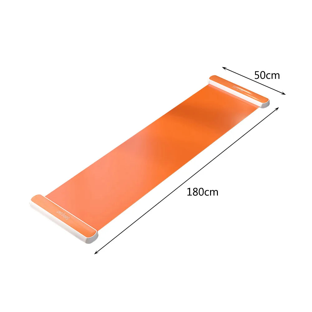 140/180/200CM Yoga Sliding Mat Sport Fitness Glide Pilates Skating Training Board Mat for Ice Hockey Roller Skating Leg Exercise - Gym&Gadgets