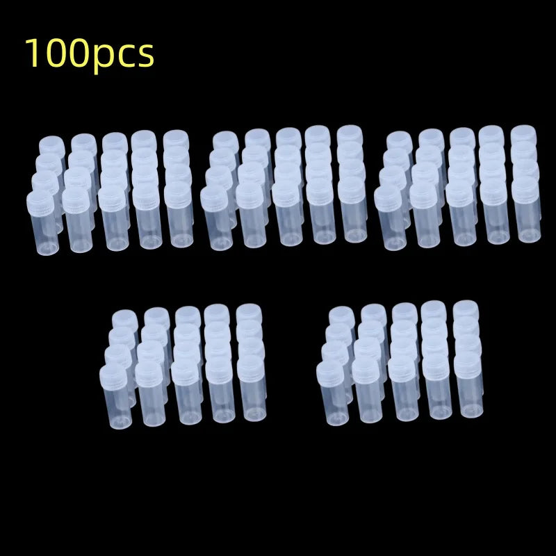 5ml Plastic Bottle Sample Jar 5g Small Barrel Vials Medicine Pill Liquid.