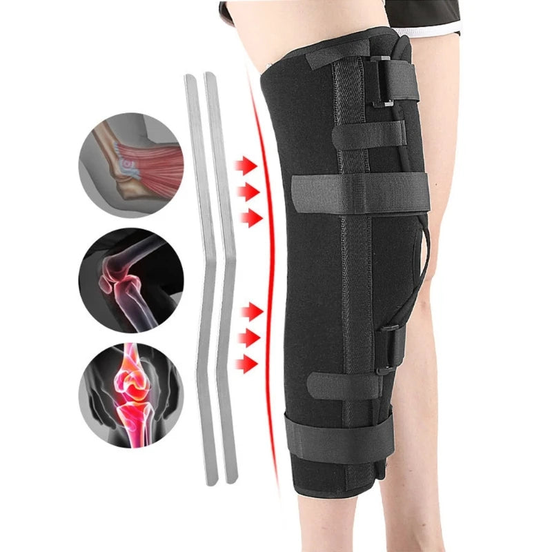 Knee Immobilizer Brace Breathable Knee Brace & Stabilizer Full Leg Support Brace for Surgery Recovery, Knee Injury Dropshipping - Gym&Gadgets