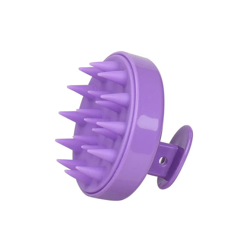 Silicone Shampoo Brush Head Scalp Massage Comb Hair Washing.