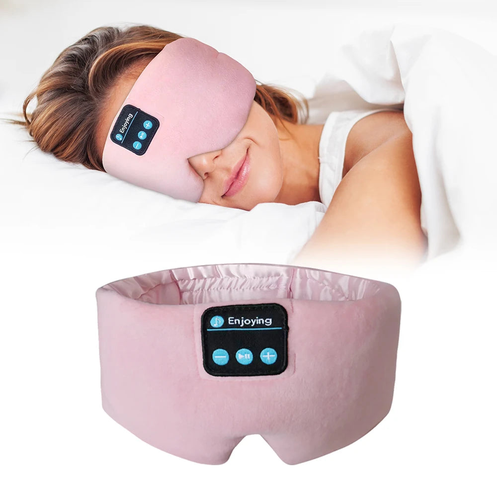 Sleeping Headphones Bluetooth Eye Mask for Women Men, Wireless Music Blackout Masks.