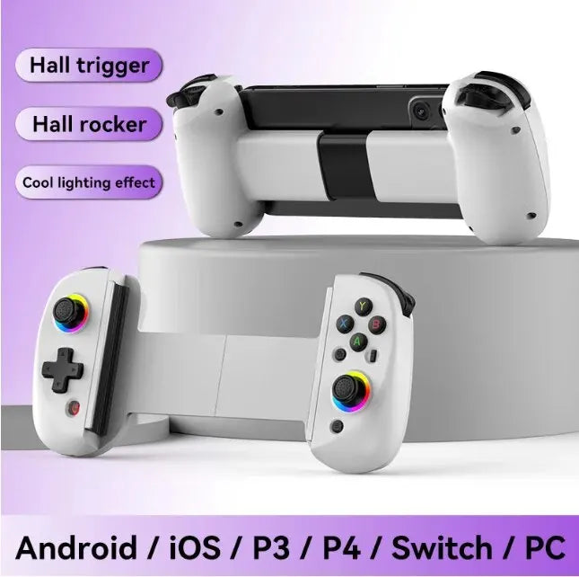 D8 Telescopic Gamepad Controller Joystick Turbo 6-axis Gyro Vibration Wireles Bluetooth.