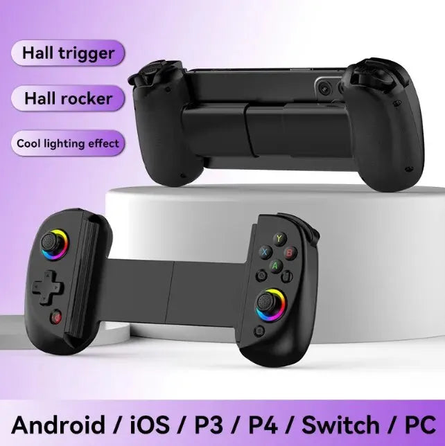 D8 Telescopic Gamepad Controller Joystick Turbo 6-axis Gyro Vibration Wireles Bluetooth.