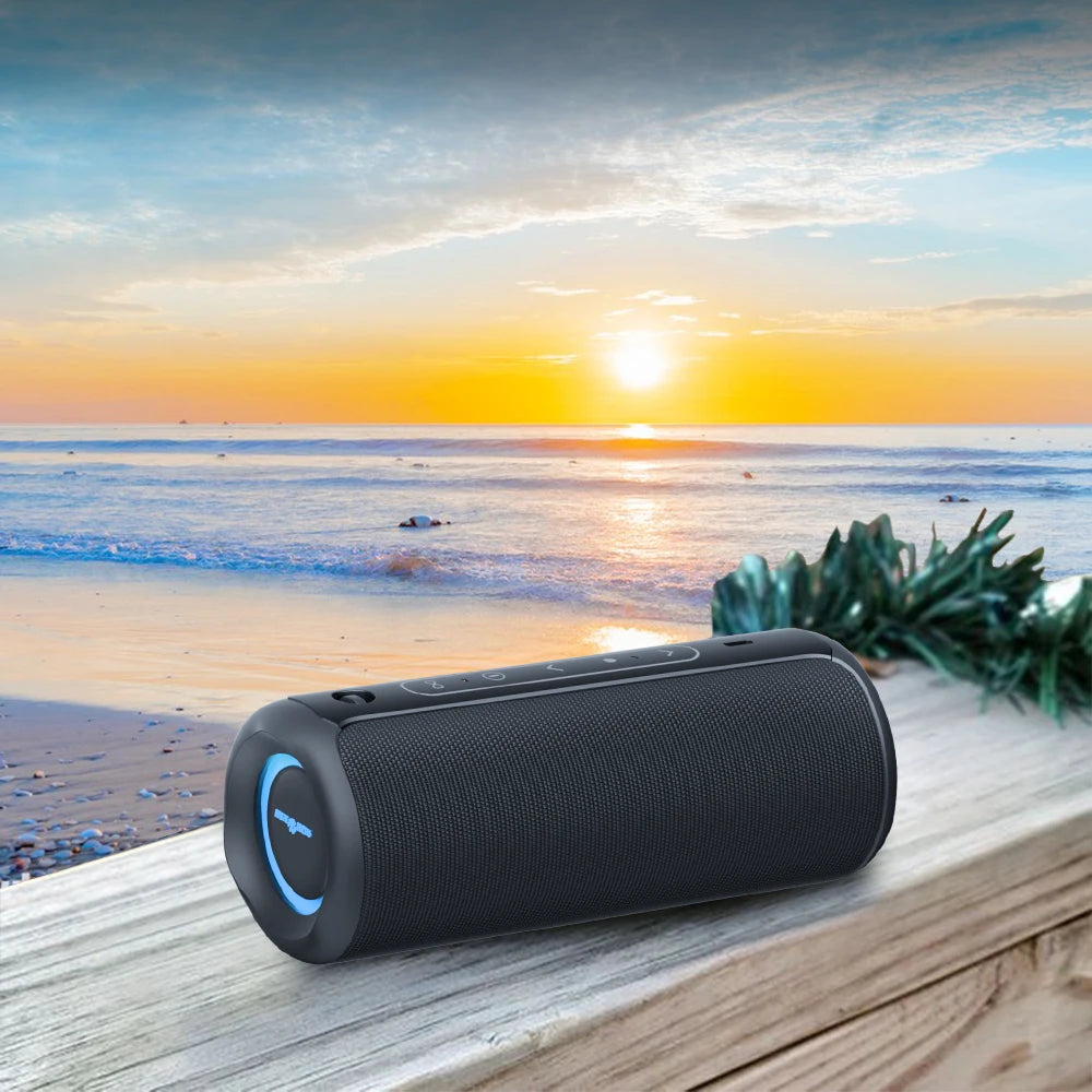 WISETIGER P3 30W Outdoor Portable Bluetooth Speaker IPX7 Waterproof Sports Sound Box Bass Boost BT5.3 RGB Light TWS Connectivity - Gym&Gadgets