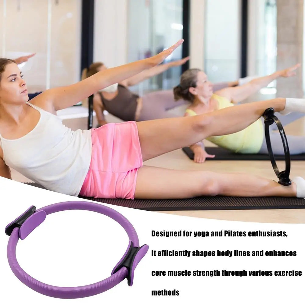 Pilates Ring 15-Inch Yoga And Pilates Ring Equipment Adductor Exerciser Pilates Accessories Thigh Exercise Gear For Inner Thigh - Gym&Gadgets