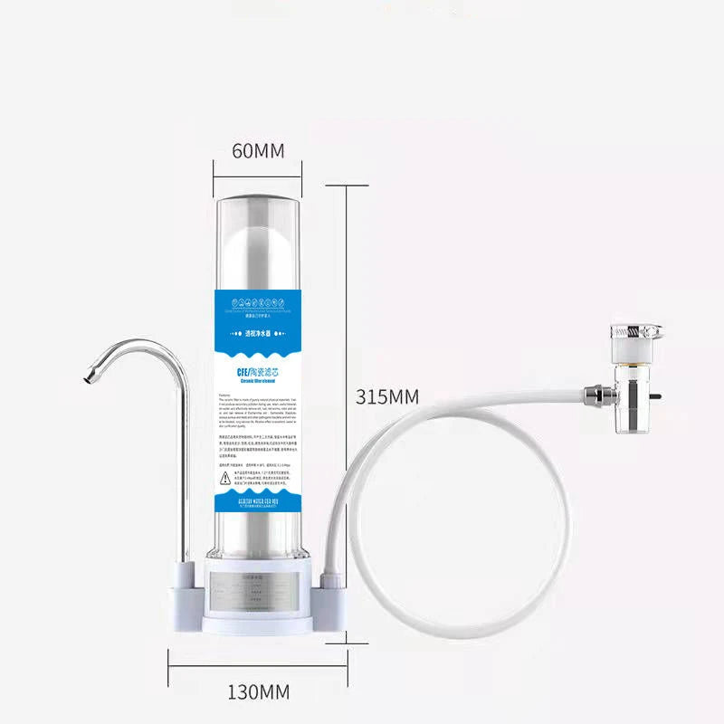 Water purifier household direct drinking tap filter tap water transparent.