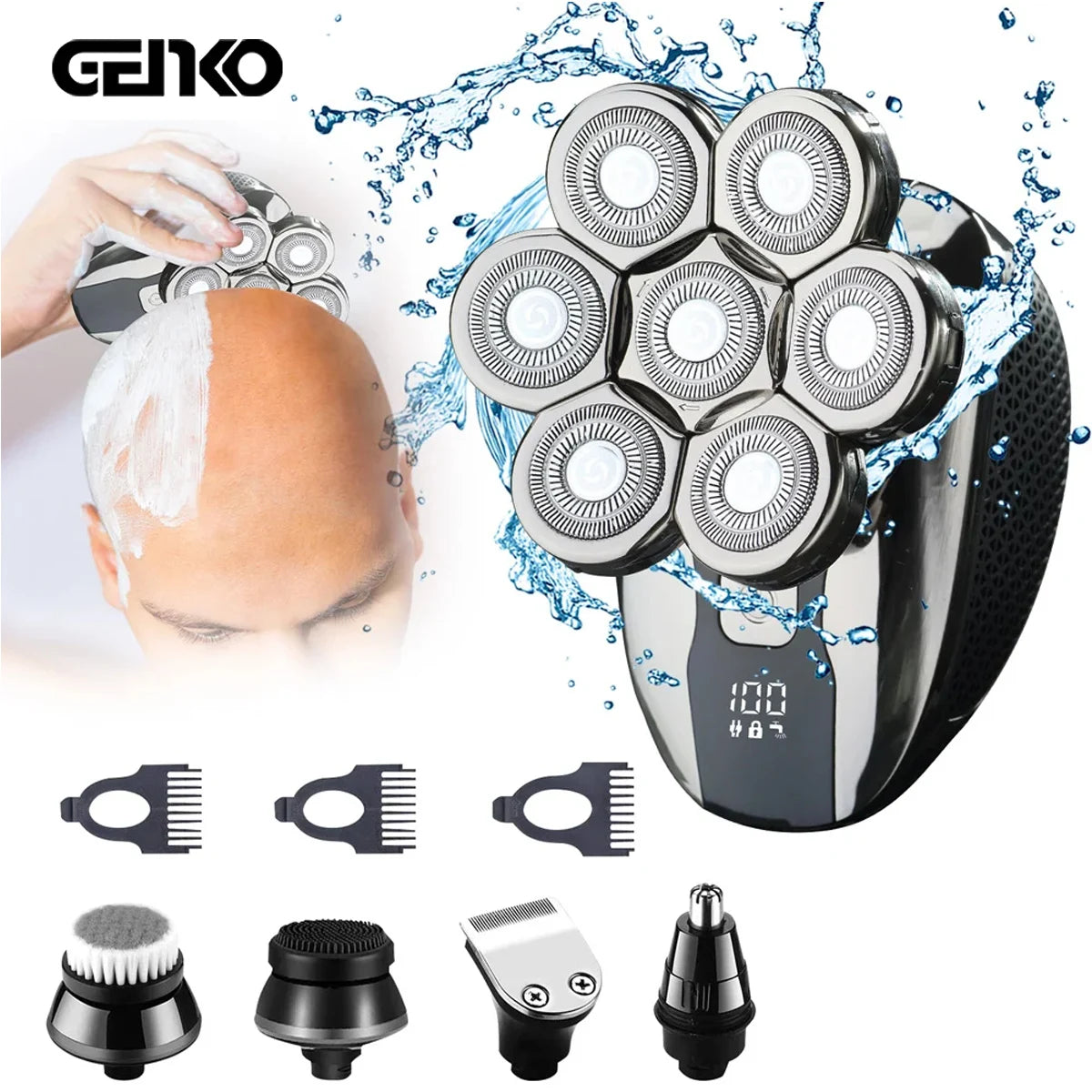 GENKO New Electric Shaver For Men High Quality 7D Independently .