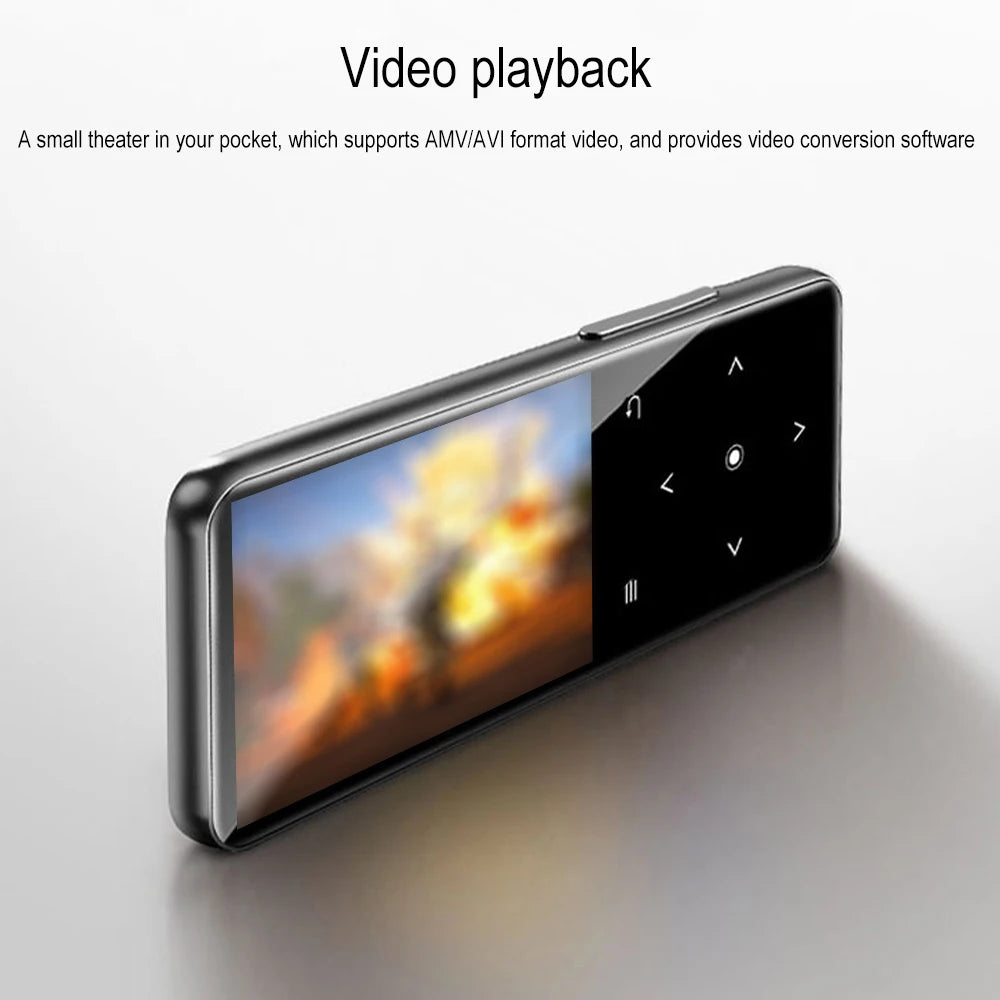 Portable MP3 Player Bluetooth 5.0 MP4 Player HiFi Lossless Music Player Video Playback With FM Radio Recording For Walkman New - Gym&Gadgets