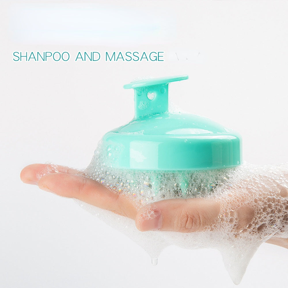 Silicone Shampoo Brush Head Scalp Massage Comb Hair Washing.