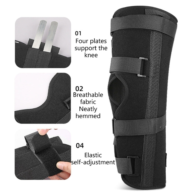 Knee Immobilizer Brace Breathable Knee Brace & Stabilizer Full Leg Support Brace for Surgery Recovery, Knee Injury Dropshipping - Gym&Gadgets