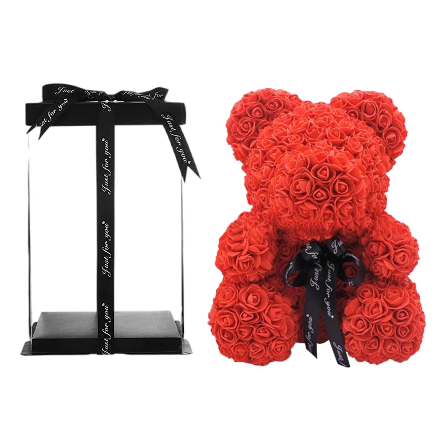 Valentines Day Gift Forever Teddy Bear Rose Artificial Flowers .