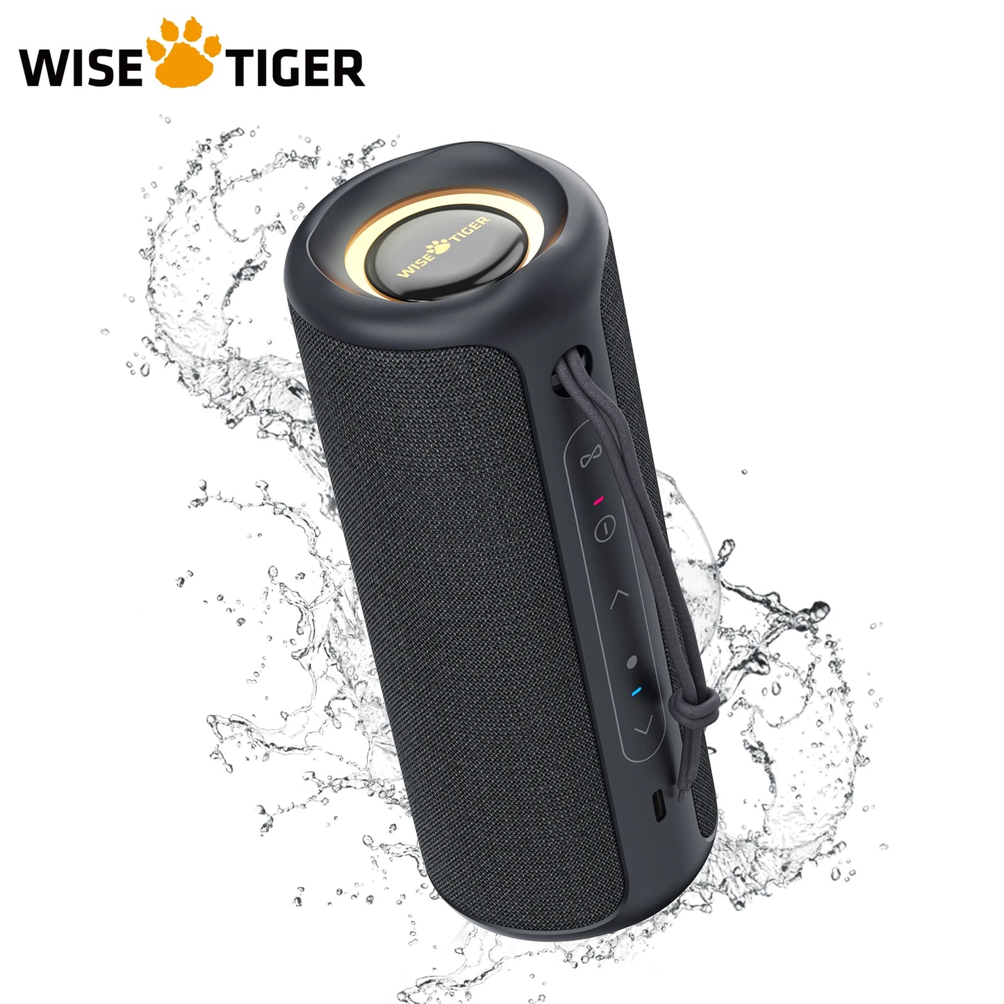 WISETIGER P3 30W Outdoor Portable Bluetooth Speaker IPX7 Waterproof Sports Sound Box Bass Boost BT5.3 RGB Light TWS Connectivity - Gym&Gadgets