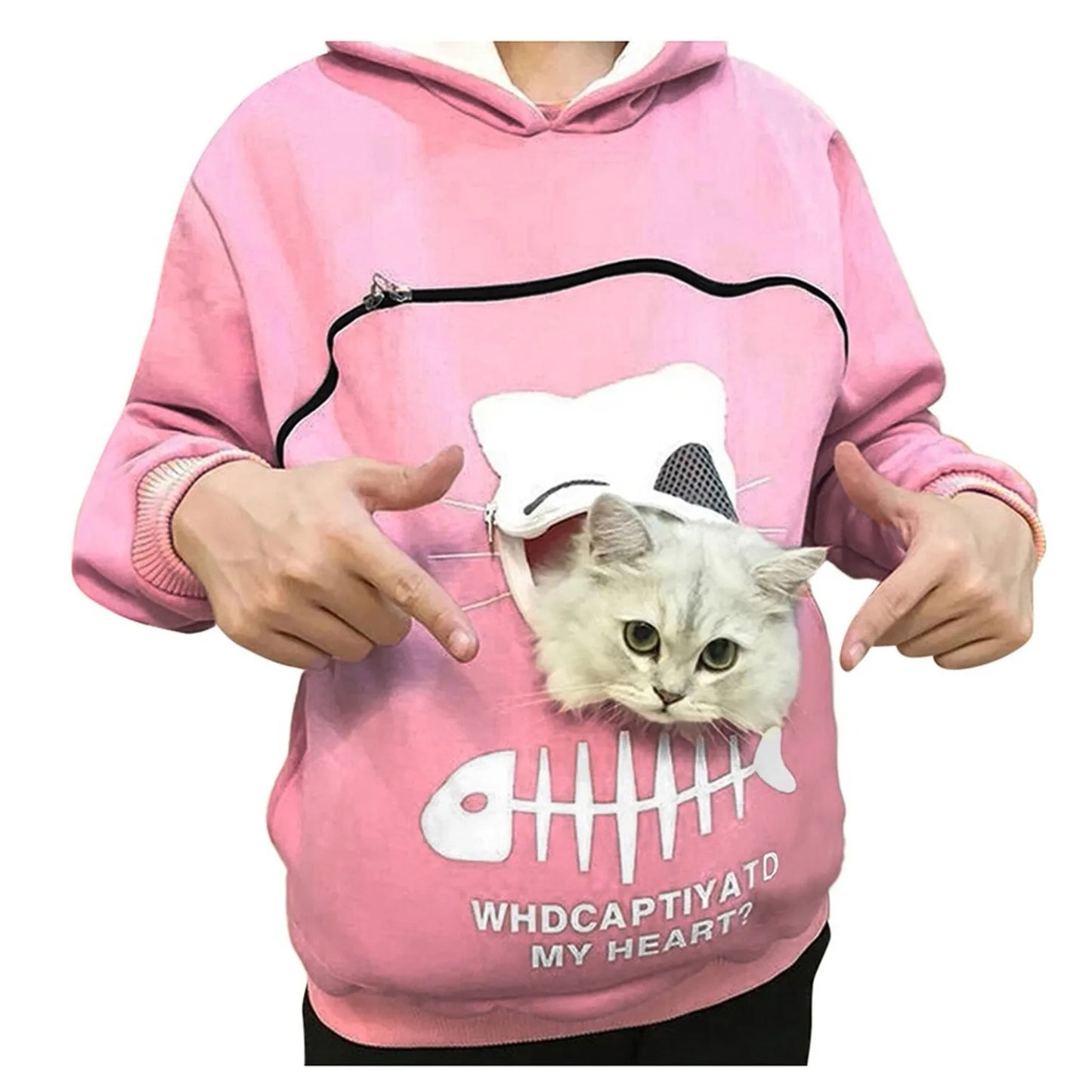 Sweatshirt Cat Lovers Hoodie Kangaroo Dog Pet Paw Pullovers Cuddle Pouch Sweatshirt Pocket Animal Ear Hooded Dropshipping - Gym&Gadgets