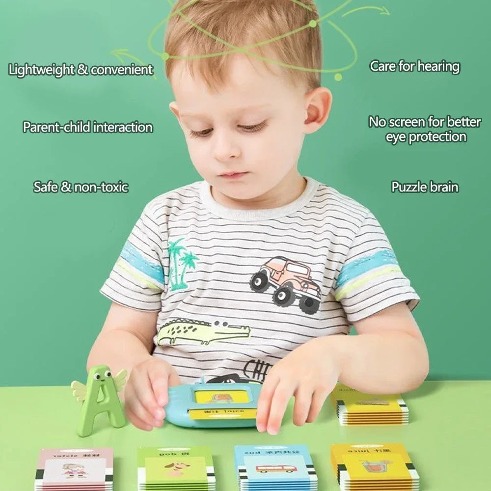 Early Education Flash Card Machine Learning Talking Language English Electronic .