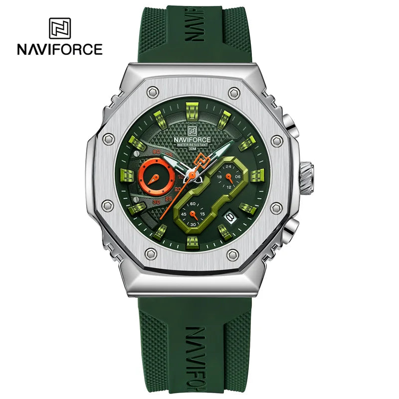 NAVIFORCE Fashion Sport Lover's Watches for Men and Women Silicone Strap Military Waterproof High Quality Couple Wrist watches - Gym&Gadgets