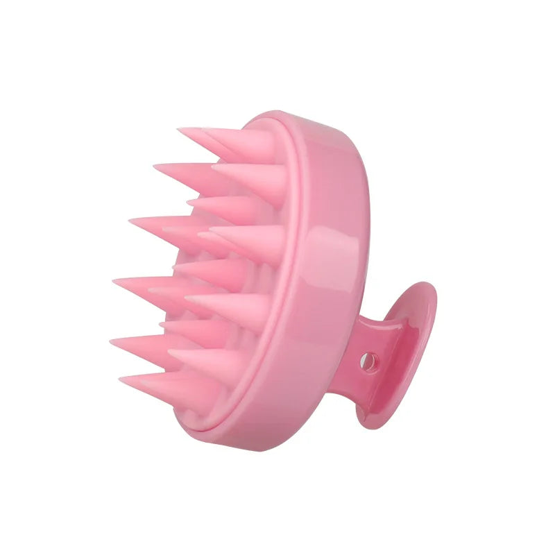 Silicone Shampoo Brush Head Scalp Massage Comb Hair Washing.