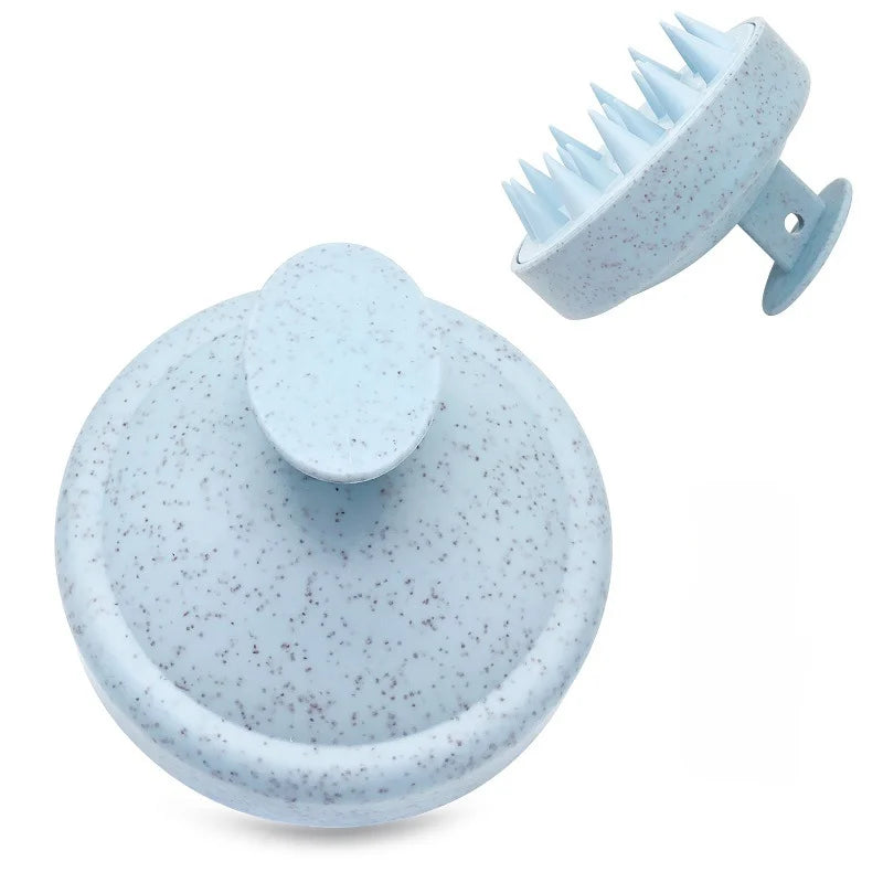 Silicone Shampoo Brush Head Scalp Massage Comb Hair Washing.