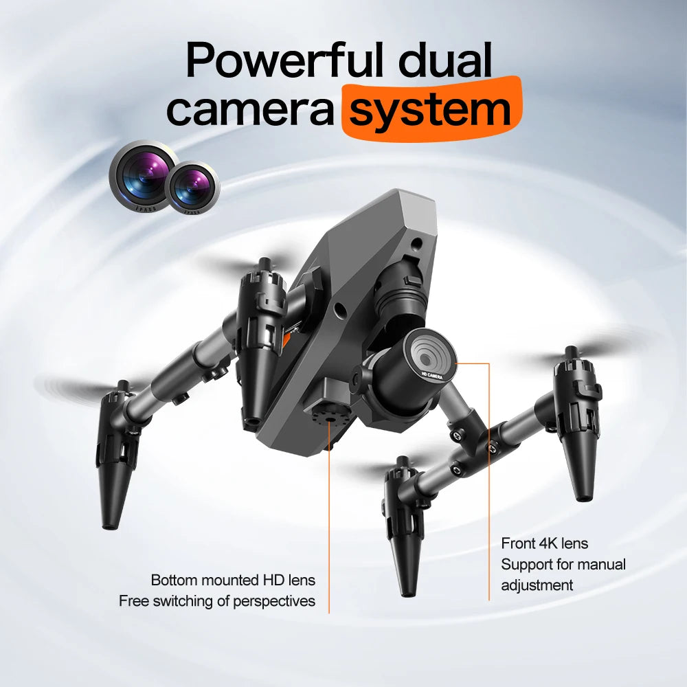 XD1 Drone Professional 8K Dual Camera 5G GPS WIFI Height Maintaining Four Sides Obstacle Avoidance RC Mini helicopter Boys Toys - Gym&Gadgets