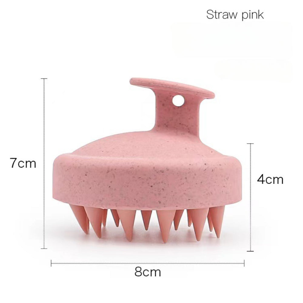 Silicone Shampoo Brush Head Scalp Massage Comb Hair Washing.