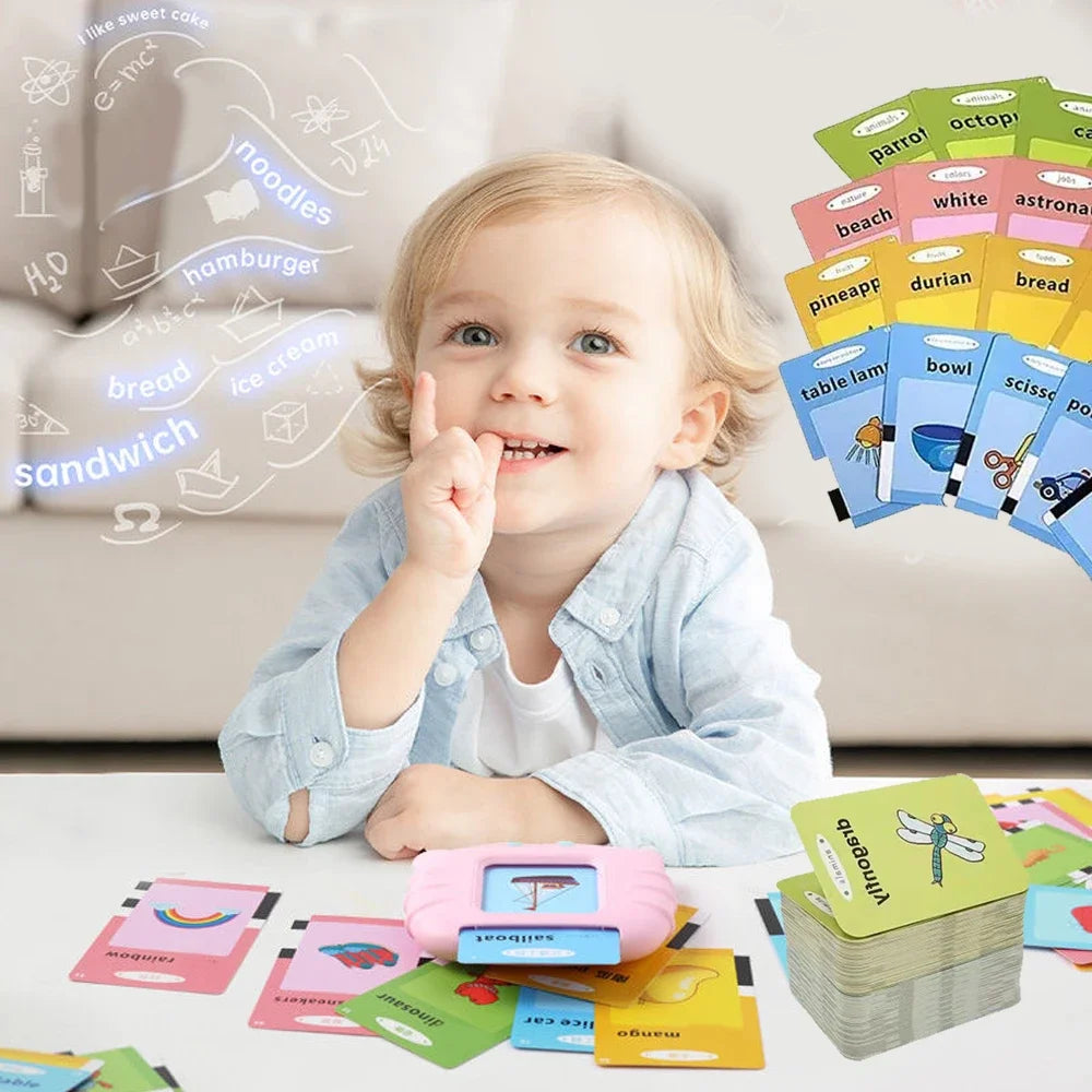 Early Education Flash Card Machine Learning Talking Language English Electronic .