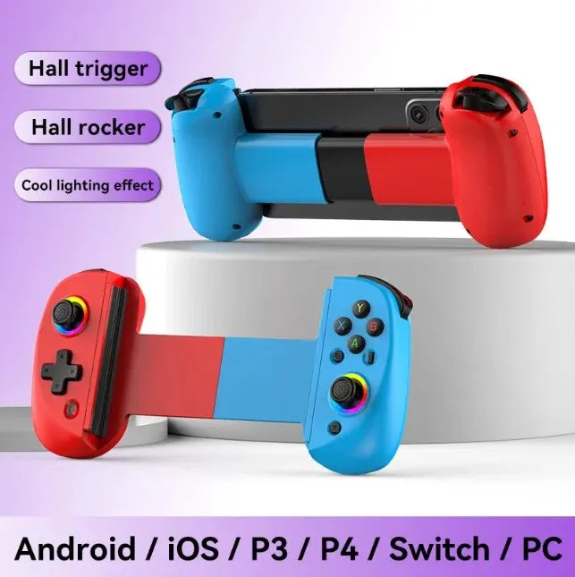 D8 Telescopic Gamepad Controller Joystick Turbo 6-axis Gyro Vibration Wireles Bluetooth.