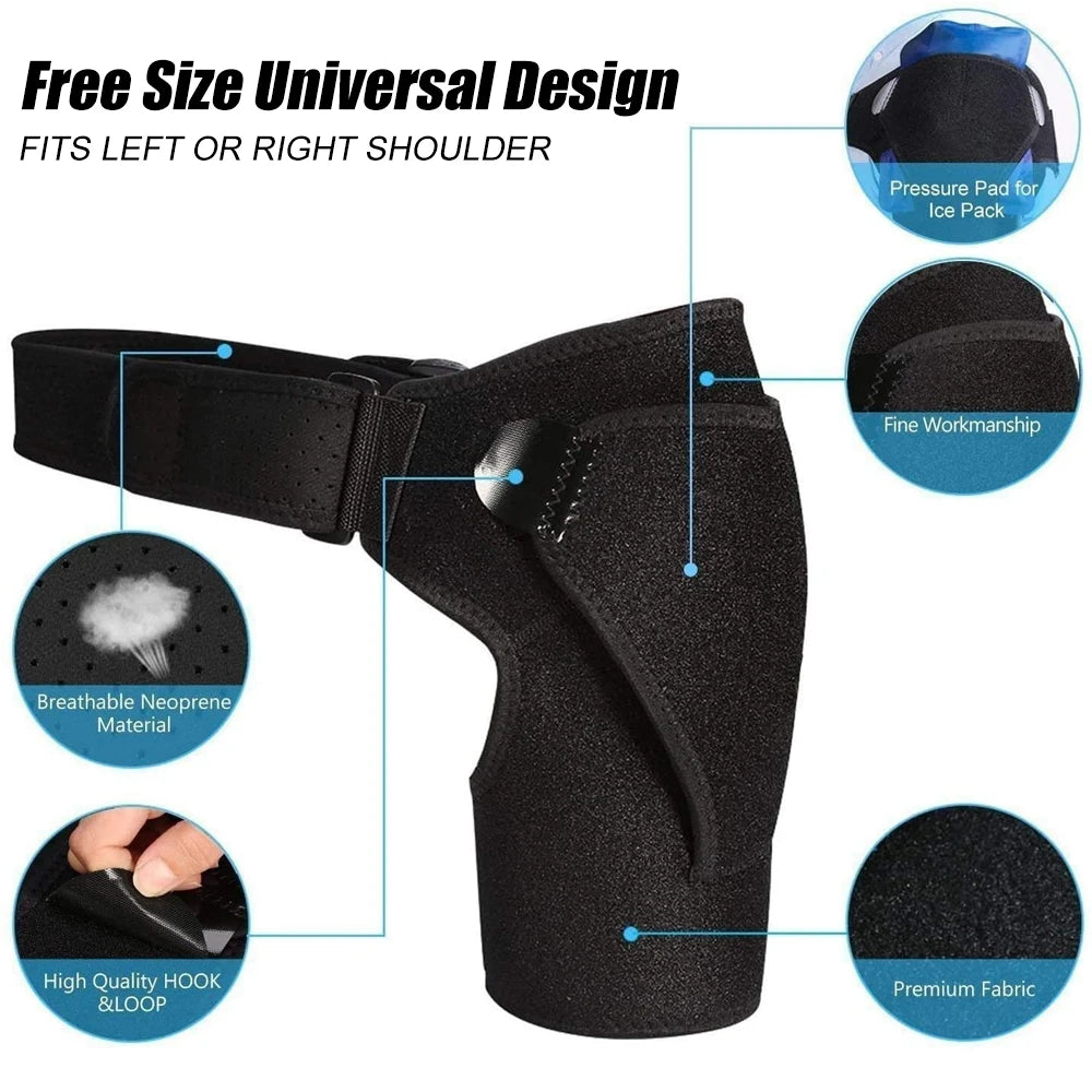 Shoulder Brace for Torn Rotator Cuff, Shoulder Pain Relief, Support & Compression.