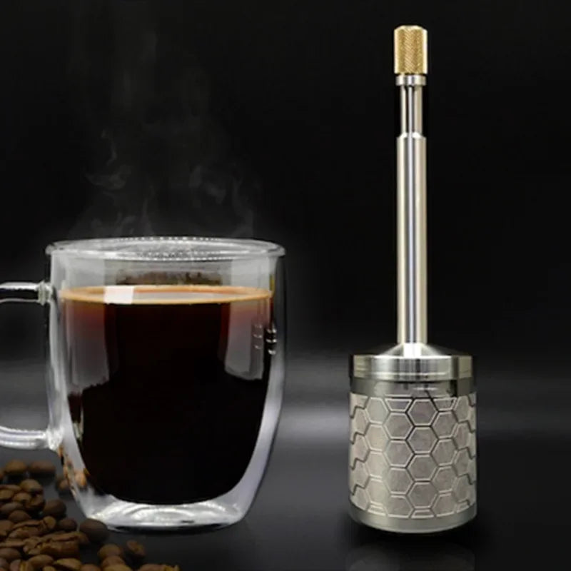 1Pcs Portable Pressing Coffee Latte Tea Release Mixer Tools.