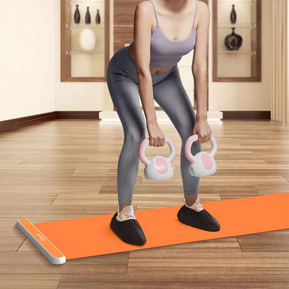 140/180/200CM Yoga Sliding Mat Sport Fitness Glide Pilates Skating Training Board Mat for Ice Hockey Roller Skating Leg Exercise - Gym&Gadgets