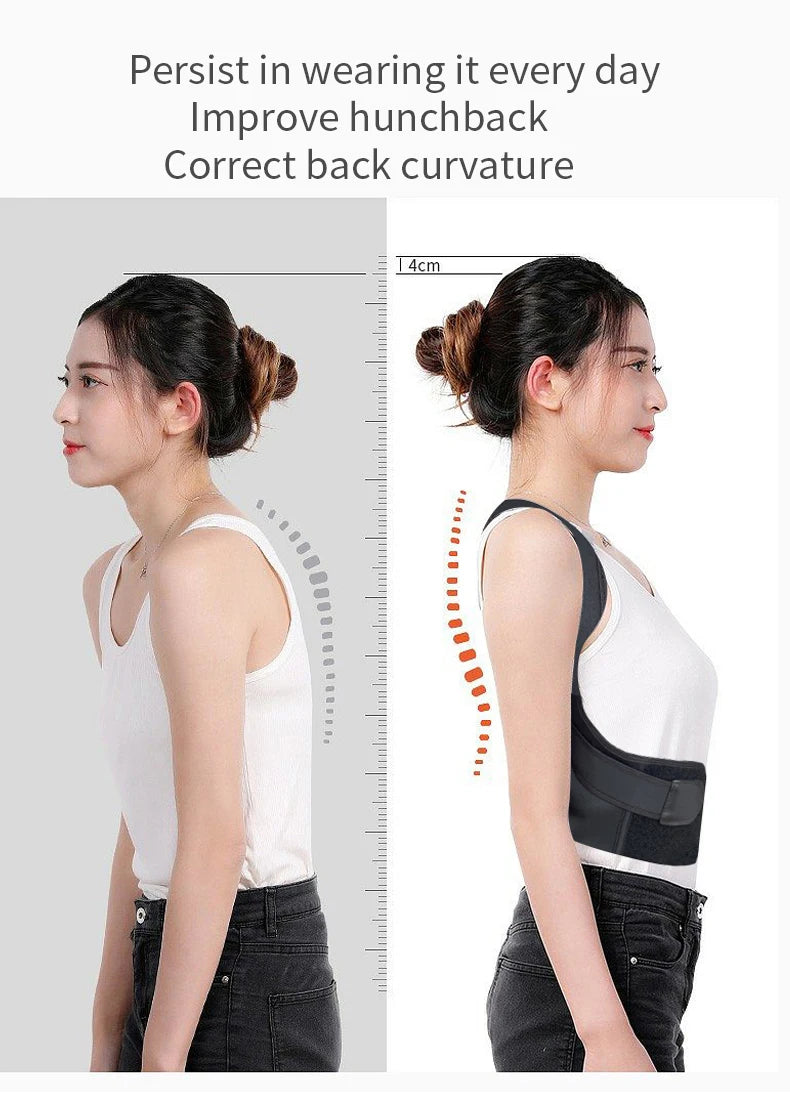 Posture Corrector Back Support Comfortable Back and Shoulder Brace for Men and Women Medical Device To Improve Bad Posture Belt - Gym&Gadgets