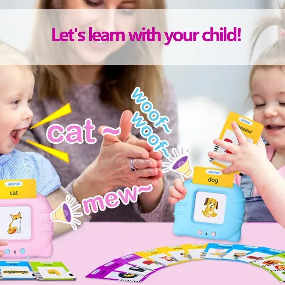 Early Education Flash Card Machine Learning Talking Language English Electronic .