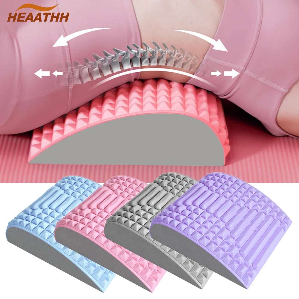 Back Stretcher Pillow Neck Lumbar Support Massager for Neck Waist Back.