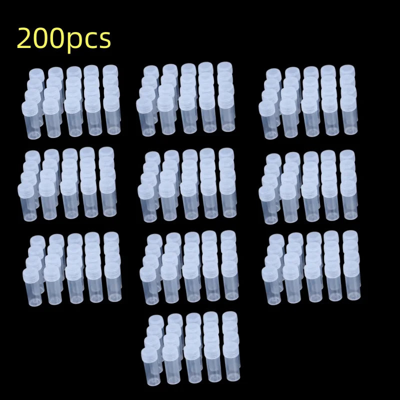 5ml Plastic Bottle Sample Jar 5g Small Barrel Vials Medicine Pill Liquid.