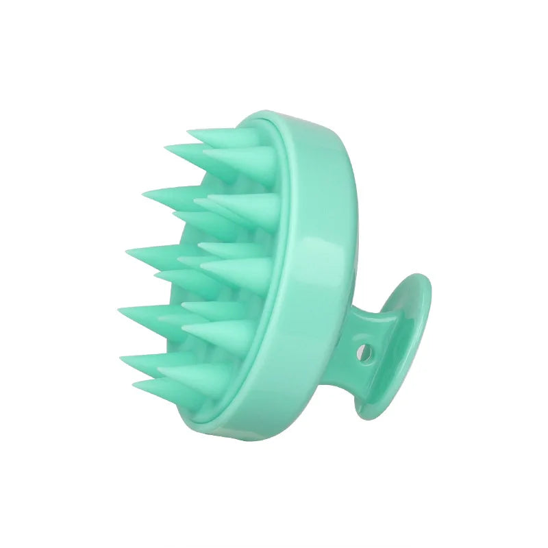 Silicone Shampoo Brush Head Scalp Massage Comb Hair Washing.